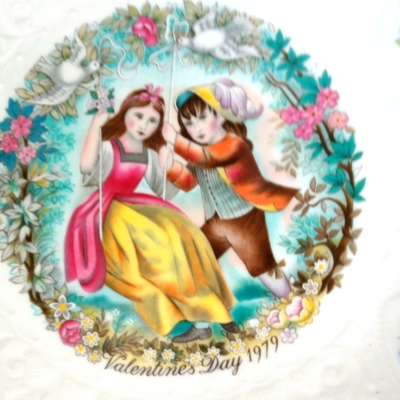 💗My Valentine Day Plate Vintage 1978 Royal Doulton LTD Marked on back Plus Poem - Picture 2 of 10